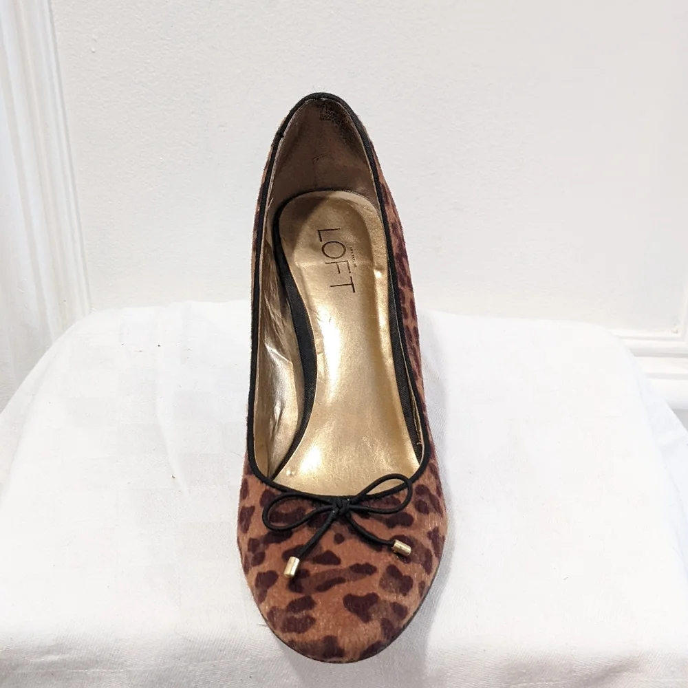 Leopard print heels by Loft